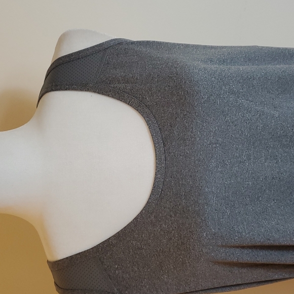 Xersion gray racerback part mesh tank top - Picture 2 of 7